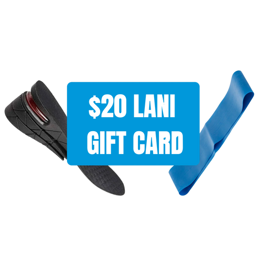 Lani $20 Gift Card, Height Insoles, and Resistance Bands