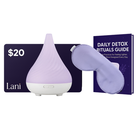 Lani $20 Gift Card, Essential Oil Diffuser, Eye Mask, and E-Book